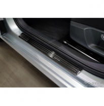 Protectores de umbrales de puertas Black Inox adecuados para Skoda Fabia IV Hatchback 2021- &#039;Edición especial&#039; - 4 piezas