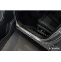 Protectores de umbral de puerta de acero inoxidable Avisa compatibles con Omoda 5 2024- - &#039;Lines&#039; - 4 piezas