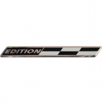 Emblema / Logo De Aluminio - Edition Checker - 12x1,3cm