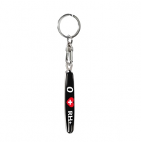 Llavero de acero inoxidable - &#039;Tipo de sangre&#039; 0 RH+