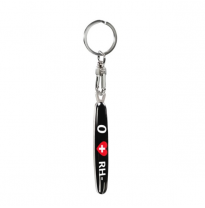 Llavero de acero inoxidable - &#039;Tipo de sangre&#039; 0 RH-
