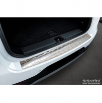 Protector de parachoques trasero de acero inoxidable apto para Mercedes EQE SUV (X294) 2022- &#039;Ribs&#039;