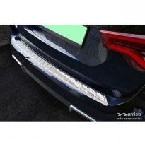 Protector de parachoques trasero de acero inoxidable valido para BMW iX3 (G08) 2020- &#039;Ribs&#039;