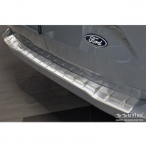 Protector de Parachoques Trasero de Acero Inoxidable apto para Ford Transit Custom 2023- &#039;Ribs&#039;
