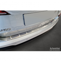Protector de parachoques trasero de acero inoxidable apto para Skoda Kamiq Facelift 2024- &#039;Ribs&#039;