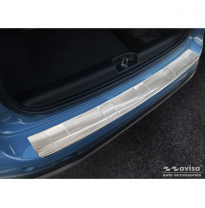 Protector de parachoques trasero de acero inoxidable valido para Fiat Panda III Cross 2020- incl. &#039;Costillas&#039; híbridas