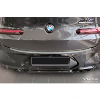 Protector de parachoques trasero de acero inoxidable apto para BMW X4 G02/F98 M Competition Facelift 2021- &#039;Ribs&#039;