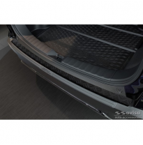Protector de parachoques trasero de aluminio negro mate adecuado para Toyota Corolla Cross 2022- &#039;Riffled Plate&#039;.