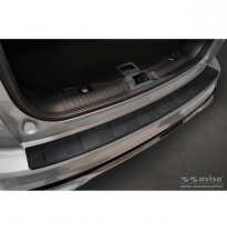 Protector de parachoques trasero de acero inoxidable negro mate adecuado para Ford Kuga III ST-Line/Vignale/Hybrid ST-Line 2019-