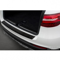 Protector de parachoques trasero de acero inoxidable negro mate para Mercedes GLC 5 puertas 2015-2019 y FL 2019- &#039;Ribs&#039;.