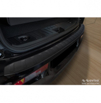 Protector de parachoques trasero de acero inoxidable negro mate adecuado para BMW i3 (i01) Facelift 2017-2022 &#039;Ribs&#039;