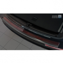 Protector Acero Paragolpes Trasero &#039;Deluxe&#039; Audi Q5 2008-2016 Black/Red-Black Carbon