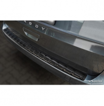 Protector De Parachoques Trasero De Acero Inoxidable Negro Valido Para Volkswagen Caddy V 2020- &#039;Ribs&#039;