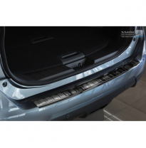 Protector Negro Acero Paragolpes Trasero Nissan X-Trail Iii 2014-2017 7-Persons &#039;Ribs&#039;