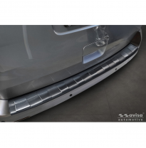 Protector de parachoques trasero de acero inoxidable negro Avisa adecuado para Citroën Space Tourer y Jumpy 2016- / Peugeot Trav