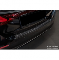 Protector de parachoques trasero de acero inoxidable negro apto para Mercedes Clase E W214 Sedan 2023- &#039;Ribs&#039;
