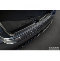 Protector de parachoques trasero de acero inoxidable negro adecuado para Mercedes GLE II (W167) Facelift excl. AMG 2023- &#039;Ribs&#039;