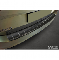 Protector de parachoques trasero de acero inoxidable negro adecuado para Skoda Superb IV Combi 2023- &#039;Ribs&#039;