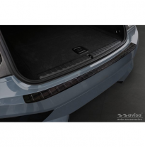 Protector de parachoques trasero en carbono 3D real adecuado para BMW iX (I20) 2021- &quot;Ribs