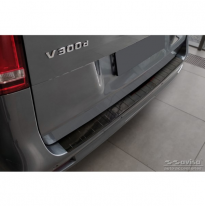 Protector de parachoques trasero de carbono 3D real adecuado para Mercedes Vito / Clase V 2014-2019 y Facelift 2019- &#039;Ribs&#039;