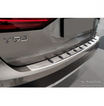 Protector de parachoques trasero de acero inoxidable para Volvo V90 II 2016- (incl. Cross Country) &#039;STRONG EDITION&#039;