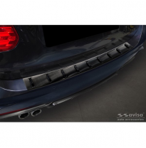 Protector de parachoques trasero de acero inoxidable negro para BMW Serie 3 (F31) Touring (incl. M-pack) 2012-2015 y Facelift 20