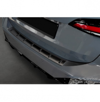 Protector de parachoques trasero de acero inoxidable negro adecuado para BMW Serie 2 (U06) Active Tourer (incl. paquete M) 2021-