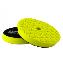 Almohadilla de corte pesada Quantum Hex-Logic de Chemical Guys, amarilla (6,5 pulgadas)