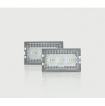 Set Custom-Fit Led License Plate Lights - Land Rover Discovery 3+4/Freelander 2 &amp; Range Rover Sport