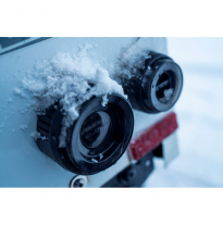 Glohh Luces traseras LED GL-2x adecuadas para Landrover 90/110 1983-1990 y Defender (LD) 1990-2016 - Negro (6 piezas)