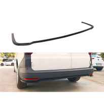 Faldón de parachoques trasero (Difusor) compatible con Volkswagen Caddy V Furgón/MPV 2021- (ABS negro brillante)