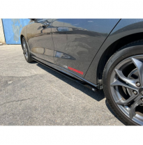 Juego De Faldones Laterales Adecuados Para Ford Focus Iv St/St-Line Hb 2018-2022 (Abs Glossy Black)