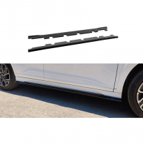 Faldones laterales Motordrome compatibles con Hyundai Kona mk1 Facelift 2020-2023 (ABS negro brillante)