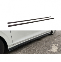 Juego de difusores laterales aptos para Volkswagen Golf VIII (CD1) GTI/ GTI Clubsport/ R-Line 2020- (ABS negro brillo)