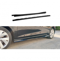 Juego de faldones laterales Motordrome compatibles con Volkswagen Golf 8 Hatchback 2020- incl. Facelift (ABS negro brillante)