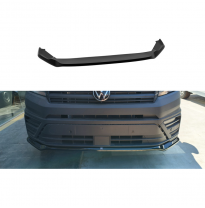 Spoiler delantero Motordrome compatible con Volkswagen Crafter II 2016- y MAN TGE 2017- (ABS Negro Brillante)