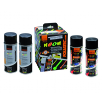Foliatec Spray Vinilo (Dip) Neon 4-Piezas Juego - Azul 2x400ml + Base Coat 2x400ml
