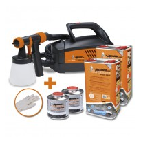 Foliatec Spray System - Blanco Mate - Spray Gun - Compresor - 12m Hose - 2x5liter + 500ml Thinner