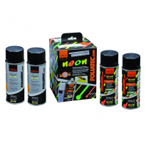 Foliatec Spray Vinilo (Dip) Neon 4-Piezas Juego - Verde 2x400ml + Base Coat 2x400ml