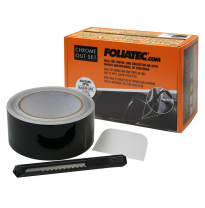 Foliatec &#039;Chrome Out&#039; Set Negro Brillo - Tira De Lámina 5cm X 15m