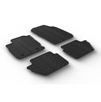 Alfombrillas De Goma Especificas Ford Ecosport Facelift 11/2017- (T Profile 4-Pieces + Mounting Clips)