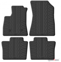 Juego de alfombrillas de goma para Renault Rafale E-Tech Full Hybrid 2023- (perfil en T, 4 piezas + clips de montaje)