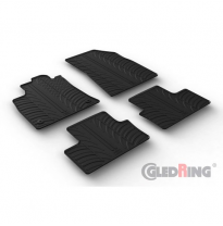 Juego De Alfombrillas De Goma  Renault Clio V Hb 9/2019- (Perfil En T 4 Piezas + Clips De Montaje)