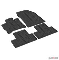 Juego de alfombrillas de goma para Opel Astra L HB 5 puertas MHEV 2024- (perfil en T, 4 piezas)