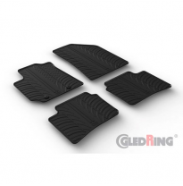 Alfombrillas De Goma Validas Para Hyundai I10 2020- (T Profile 4-Piezas + Mounting Clips)