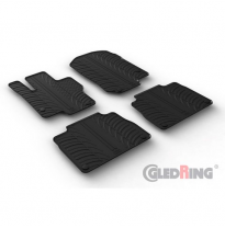 Juego De Alfombrillas De Goma  Mercedes Gle (W167) Automático 2/2019- (Perfil En T De 4 Piezas + Clips De Montaje)