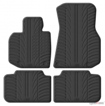 Juego de alfombrillas de goma Gledring para BMW X3 (G45) 2024- (perfil en T, 4 piezas)