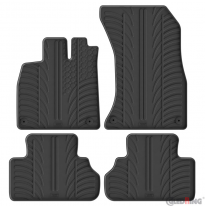 Juego de alfombrillas de goma Gledring para Audi Q5 (GU) MHEV 2025 (incl. Sportback) (4 piezas con perfil en T + clips de montaj