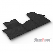 Juego de alfombrillas de goma para Fiat Talento 2016- / Renault Trafic 2014-2019 / Opel Vivaro 2014-2019 / Nissan NV300 2016- (B