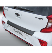 Protector Paragolpes Trasero Abs Kia Picanto 5/2017- Negro
